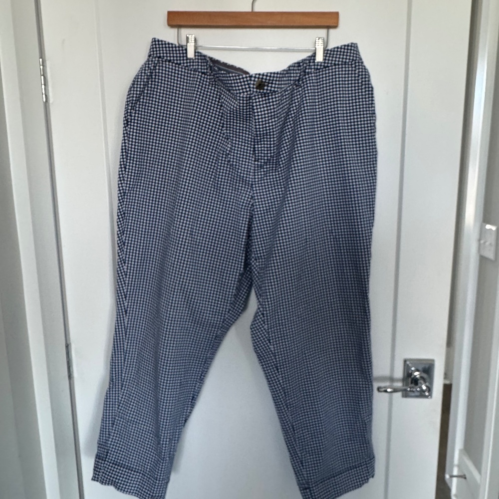 Tommy Hilfiger Gingham Check Ankle Pants